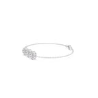 AtelierRings Vignette diamond chain bracelet featuring three floral-inspired diamond clusters in white gold.