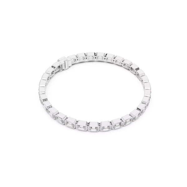 Bezel Emerald Diamond Tennis Bracelet