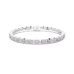 Bezel Emerald Diamond Tennis Bracelet