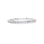 Bezel Emerald Diamond Tennis Bracelet