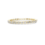 Bezel Emerald Diamond Tennis Bracelet