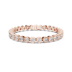 Bezel Round Diamond Tennis Bracelet