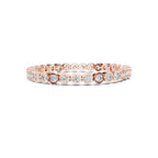 Bezel Round Diamond Tennis Bracelet