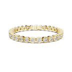 Bezel Round Diamond Tennis Bracelet