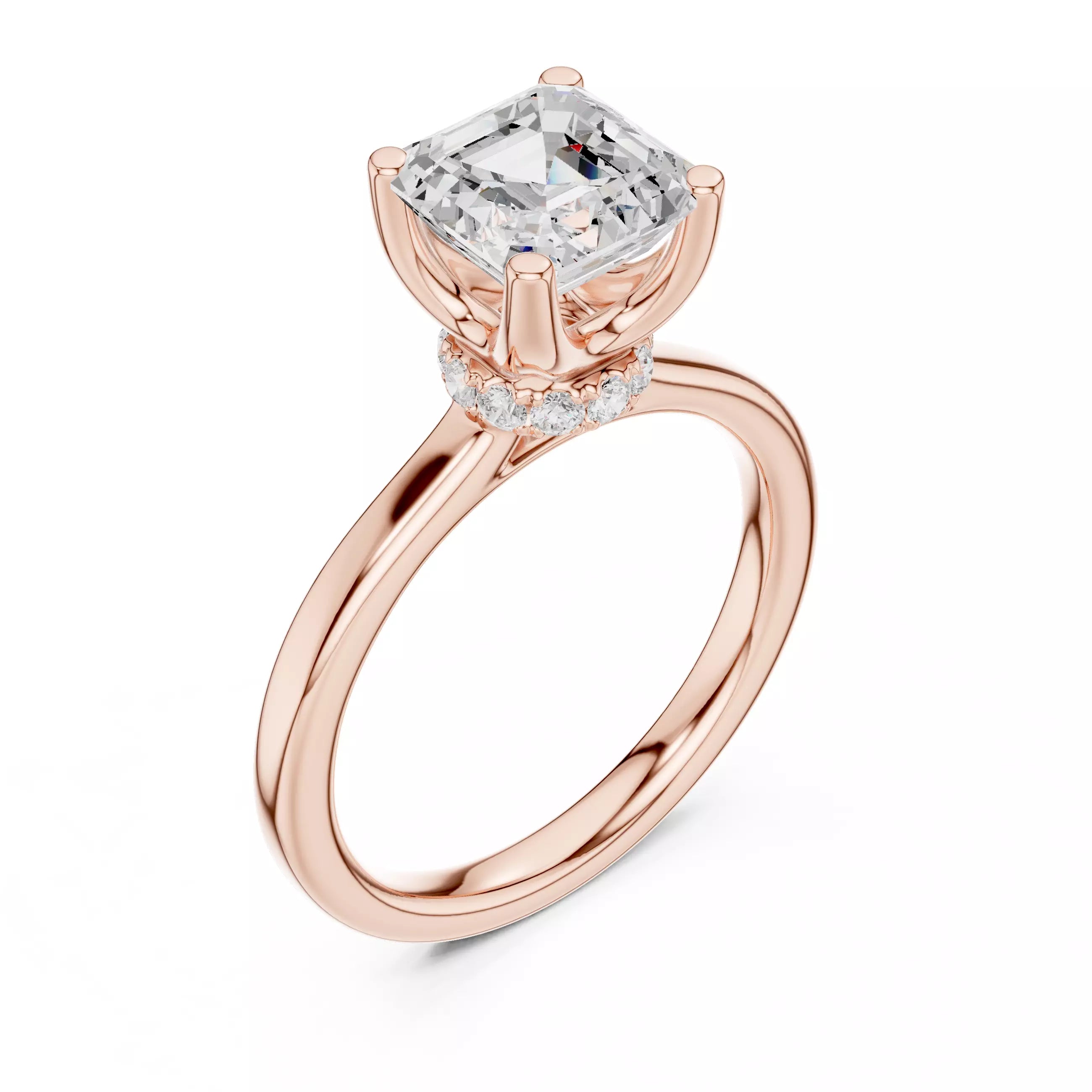 Bow Halo - Asscher