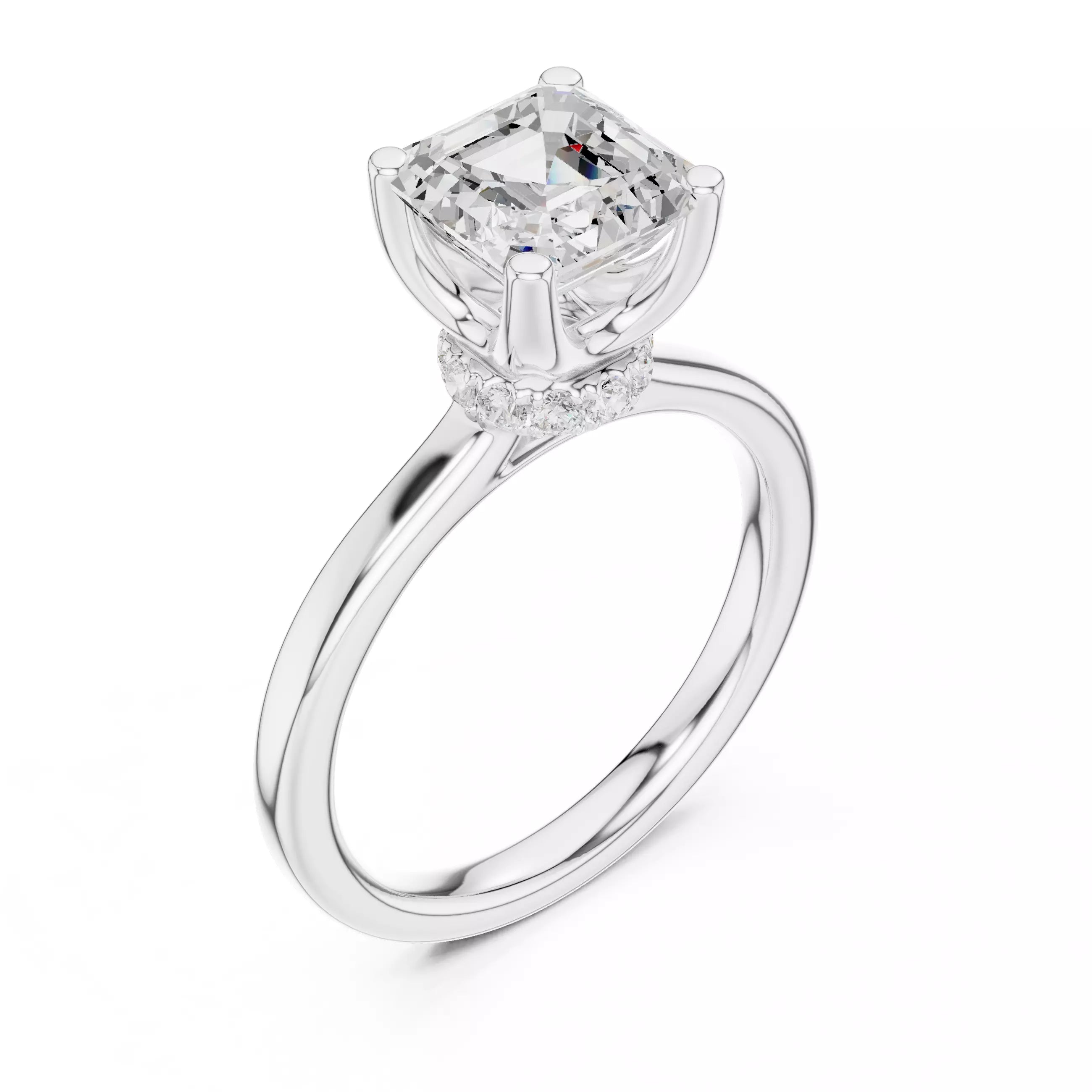 Bow Halo - Asscher