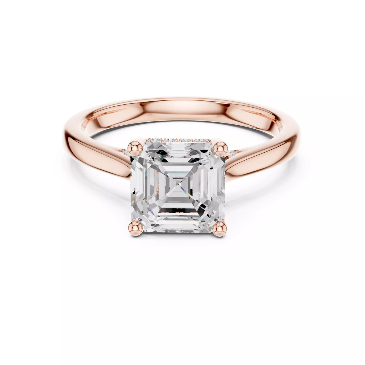 Cathedral Halo - Asscher