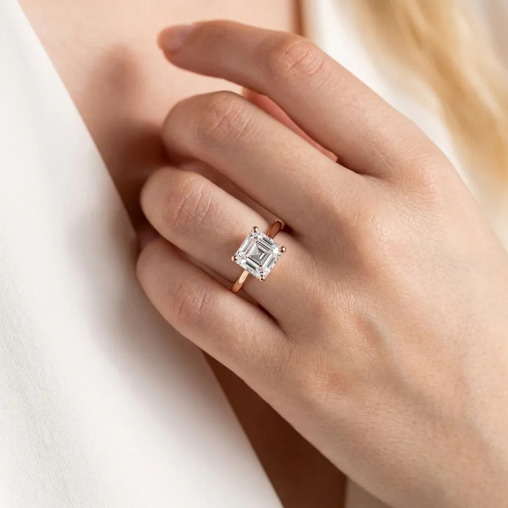 Cathedral Halo - Asscher