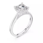 Cathedral Halo - Asscher