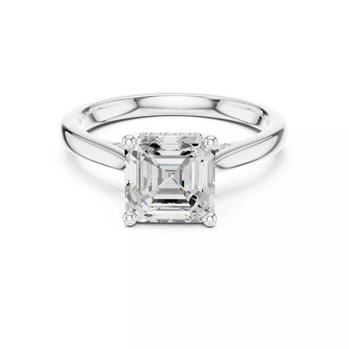 Cathedral Halo - Asscher
