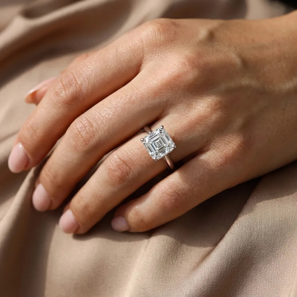 Cathedral Halo - Asscher