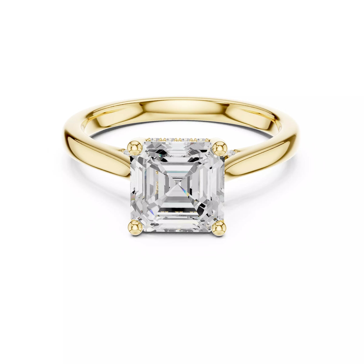 Cathedral Halo - Asscher