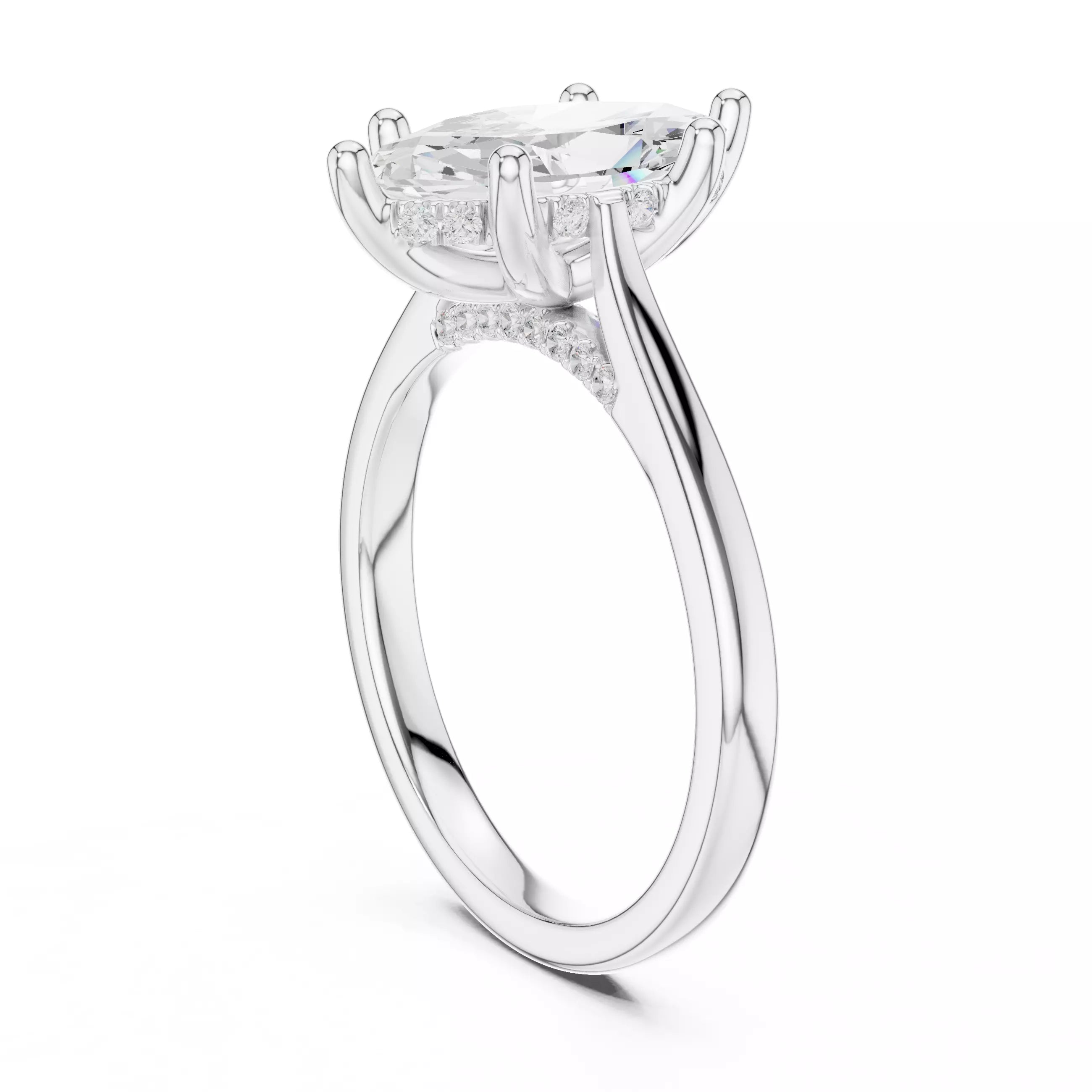 Cathedral Halo - Marquise