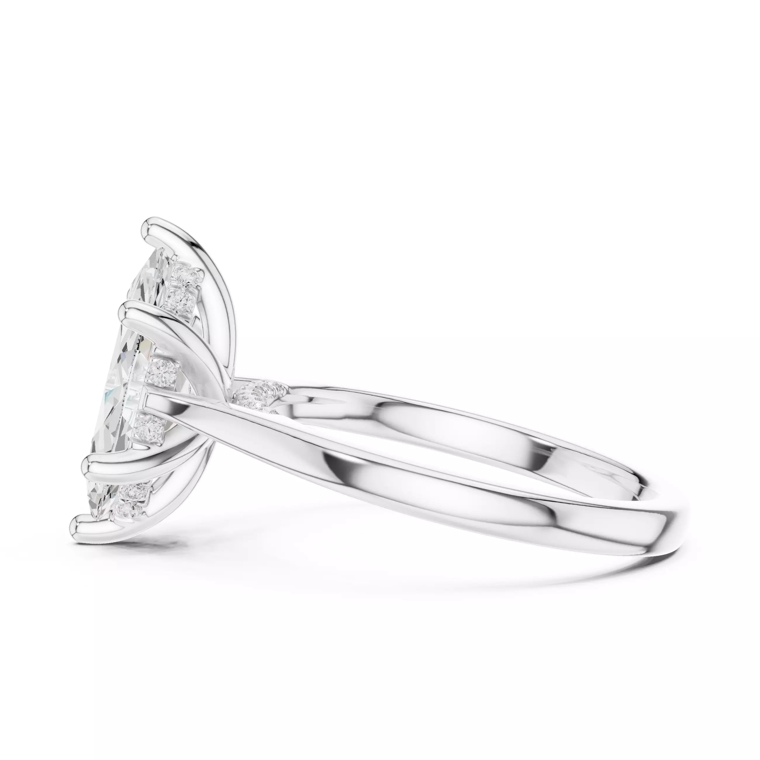 Cathedral Halo - Marquise