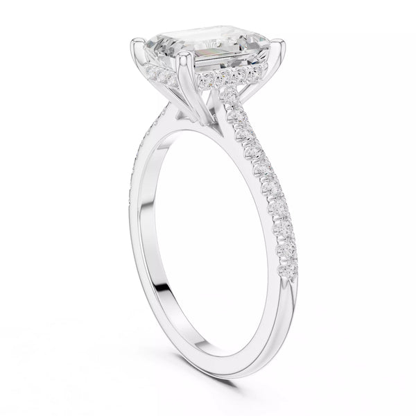 Cathedral Pavé - Emerald