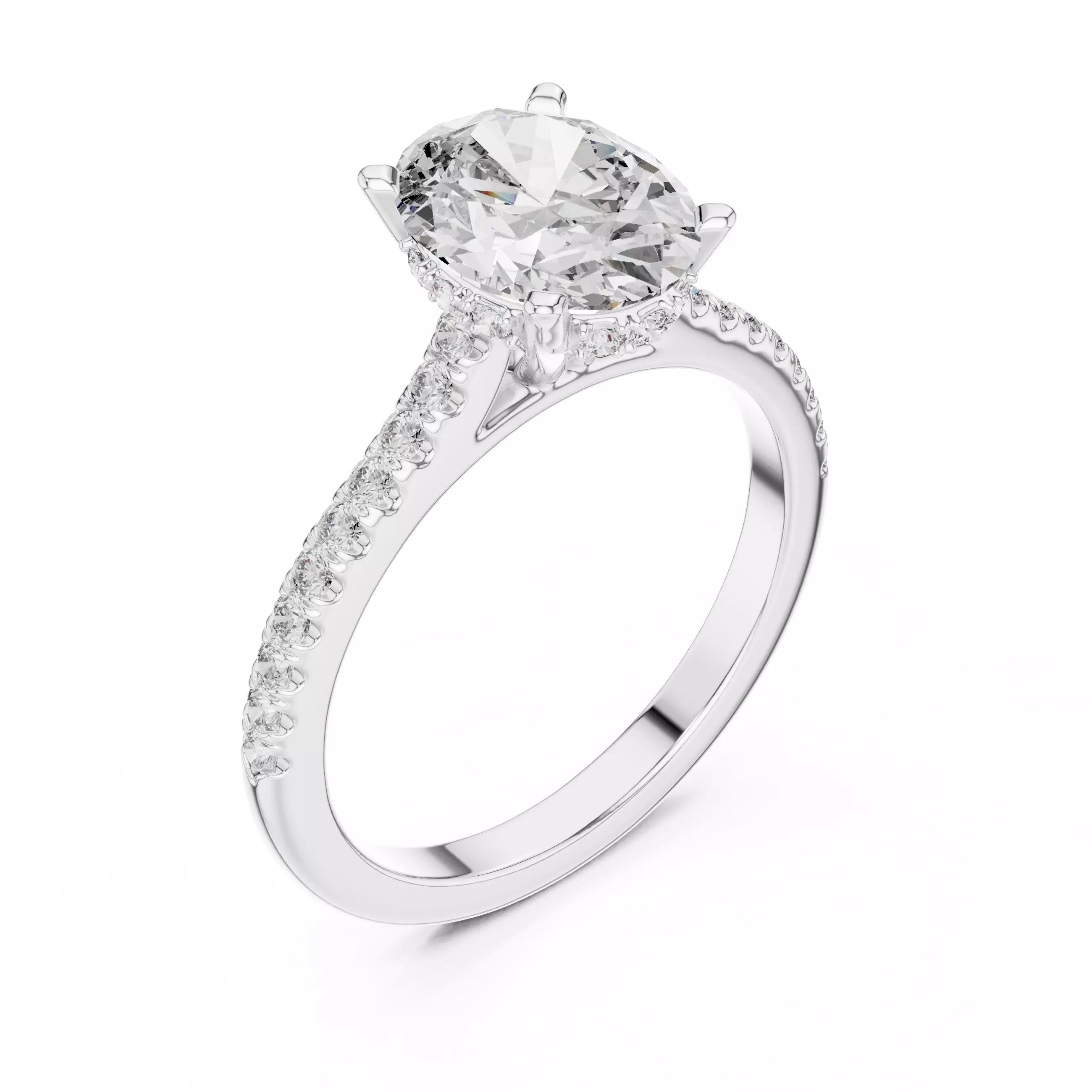 Cathedral Pavé - Oval