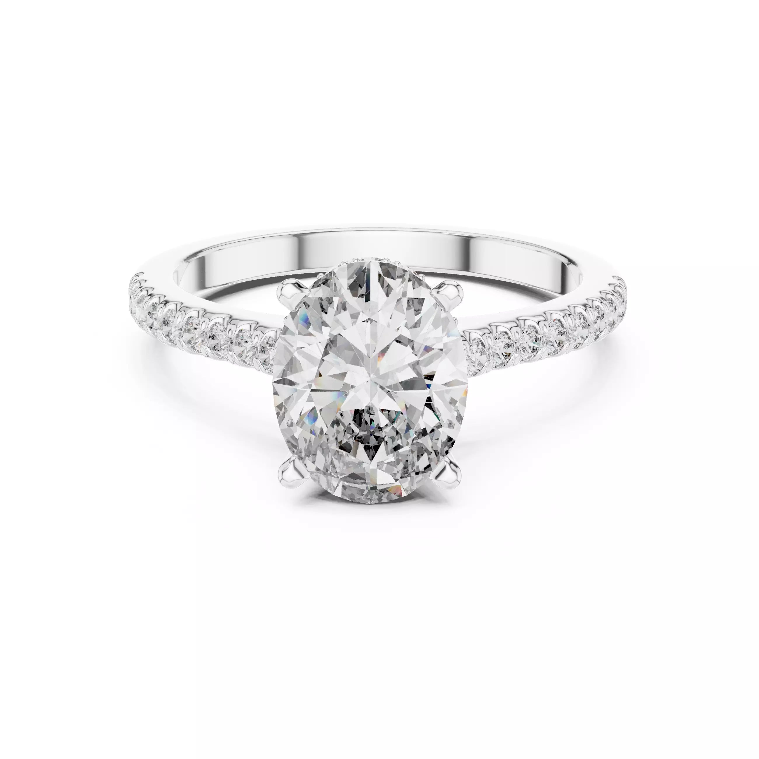 Cathedral Pavé - Oval