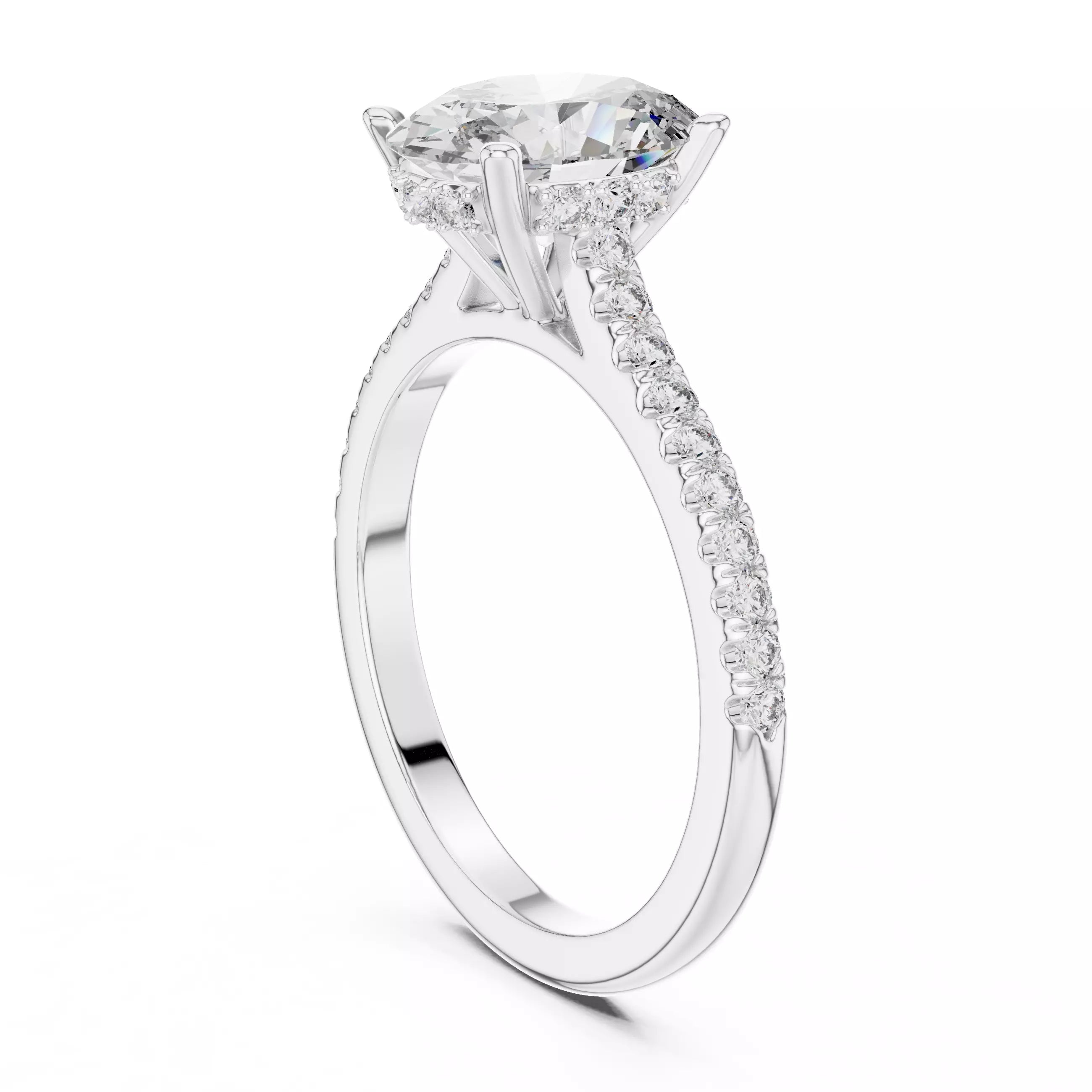 Cathedral Pavé - Oval