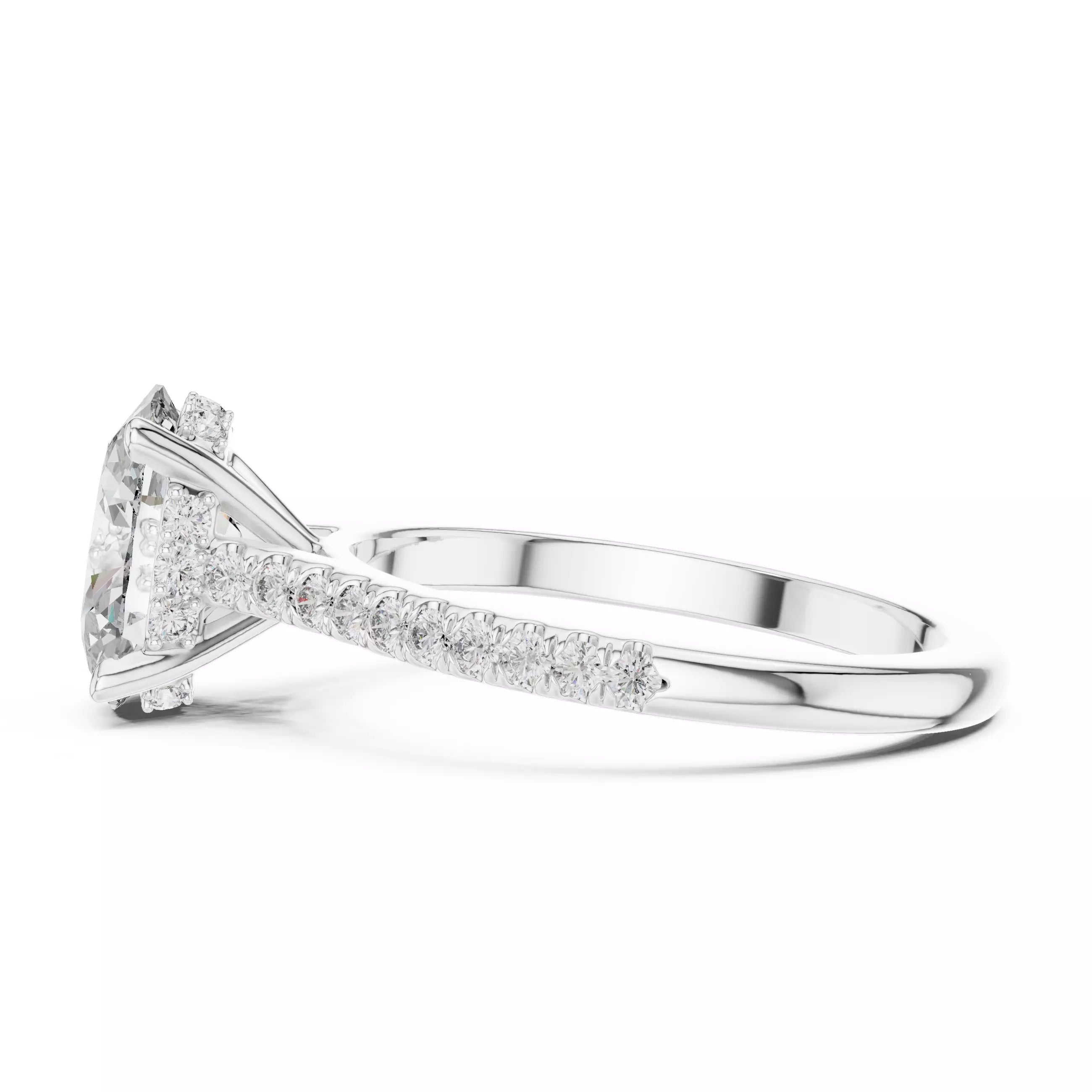 Cathedral Pavé - Oval