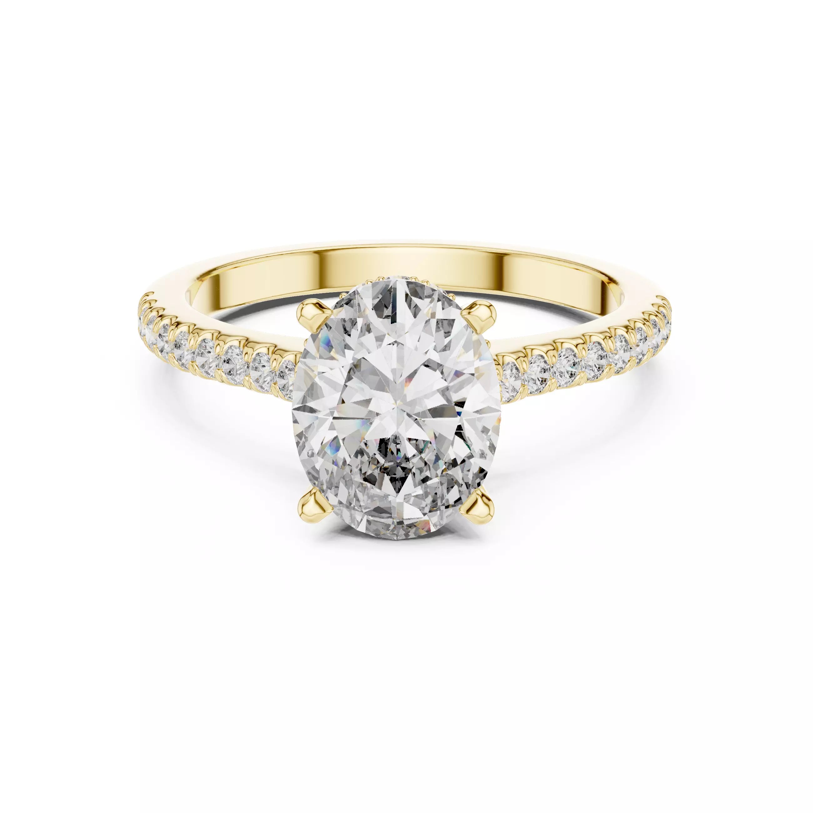 Cathedral Pavé - Oval