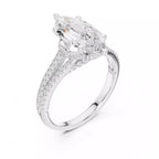Chevron Halo - Marquise