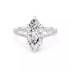 Chevron Halo - Marquise