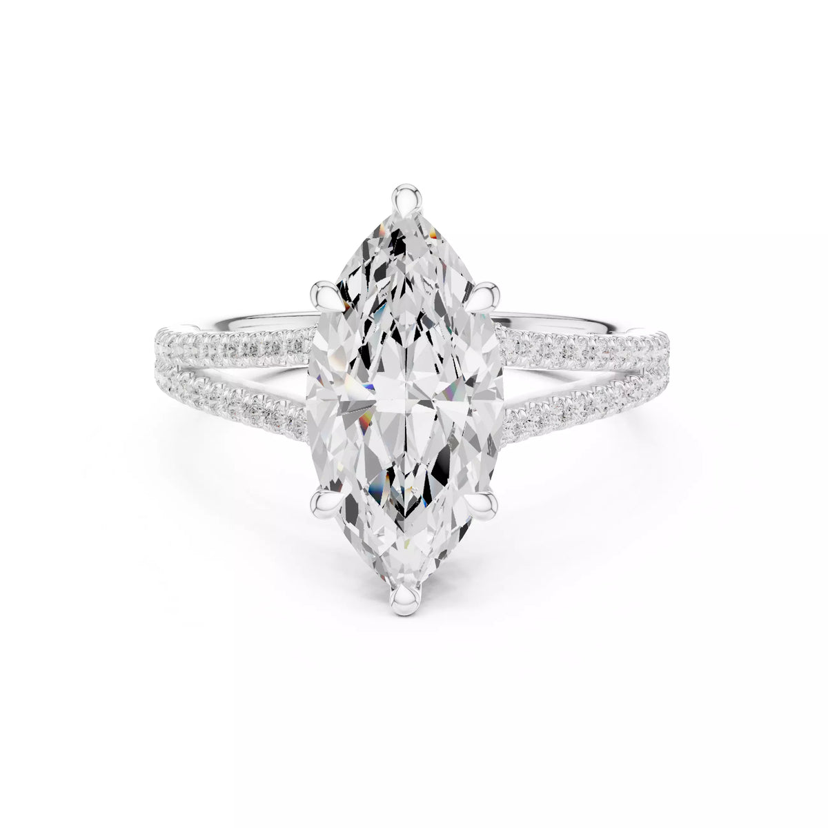 Chevron Halo - Marquise
