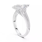 Chevron Halo - Marquise