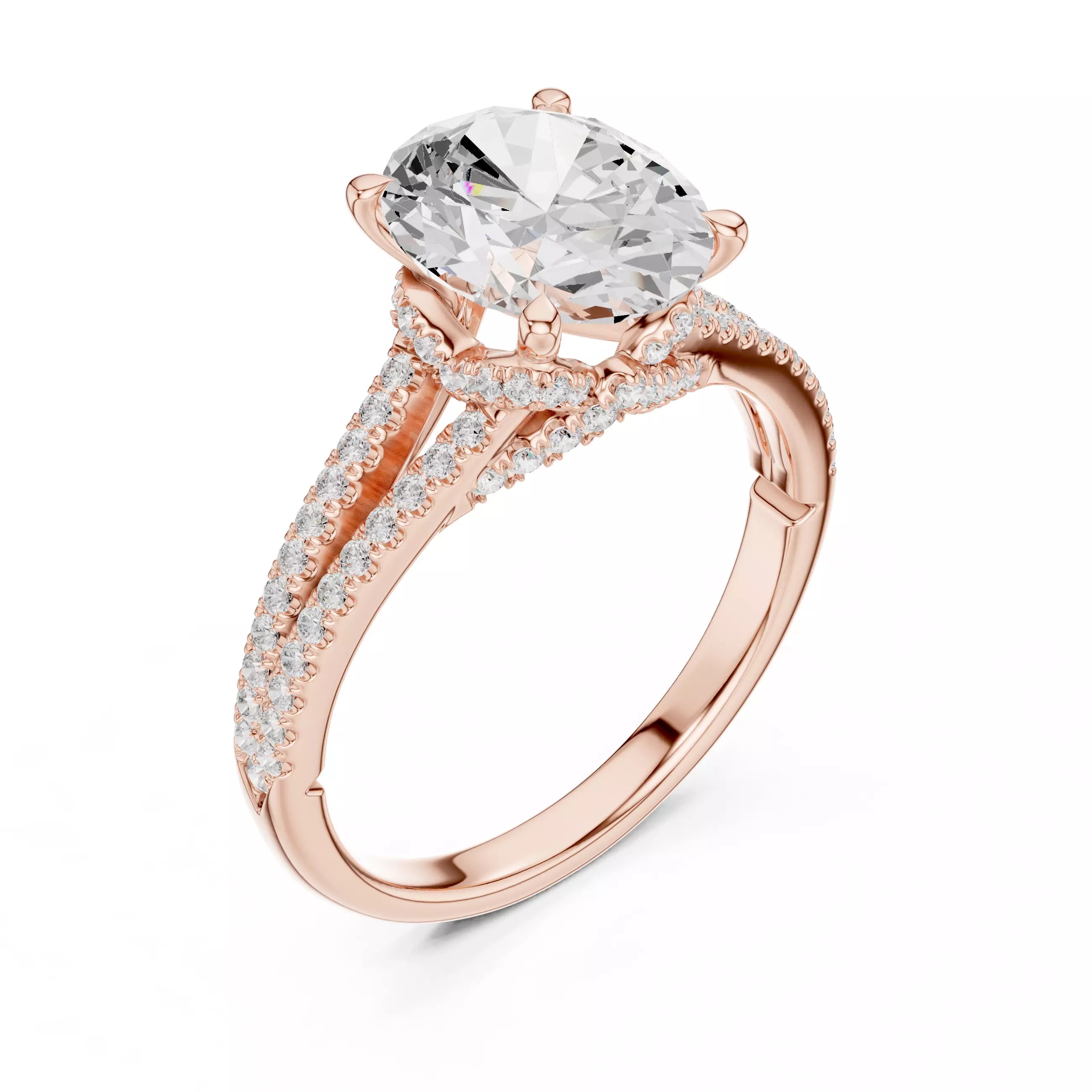 Chevron Halo - Oval