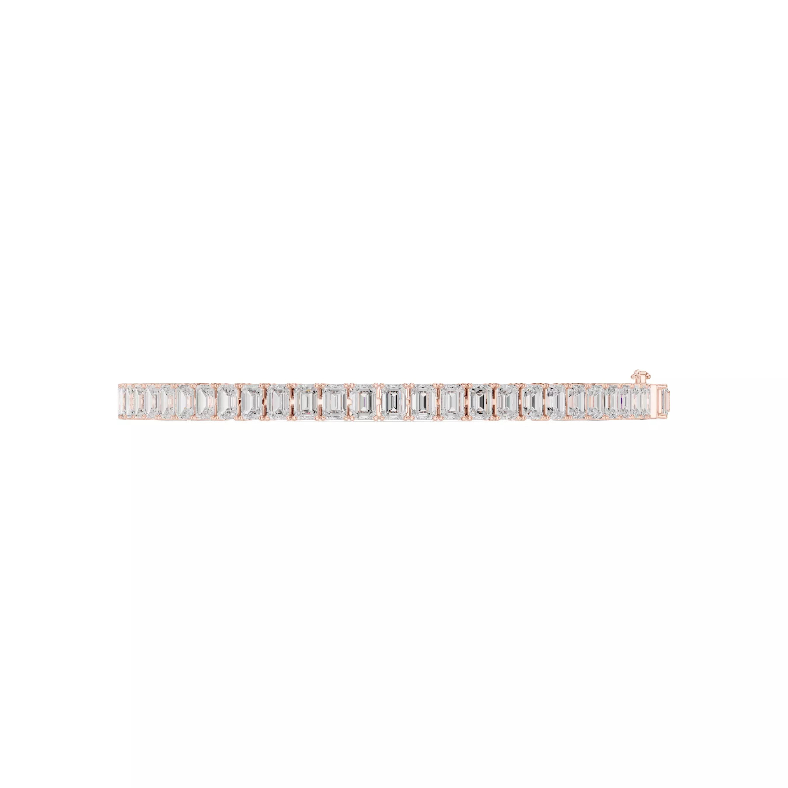 Classic Emerald Diamond Tennis Bracelet – 10.00ct