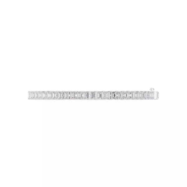 Classic Emerald Diamond Tennis Bracelet – 10.00ct