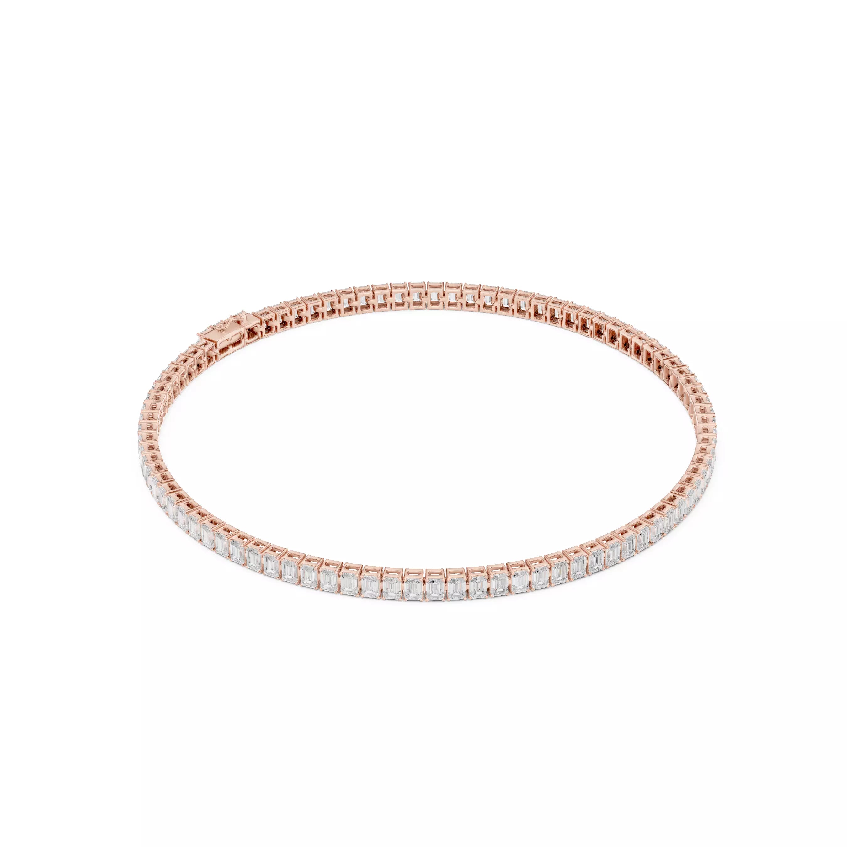 Classic Emerald Diamond Tennis Bracelet – 4.00ct