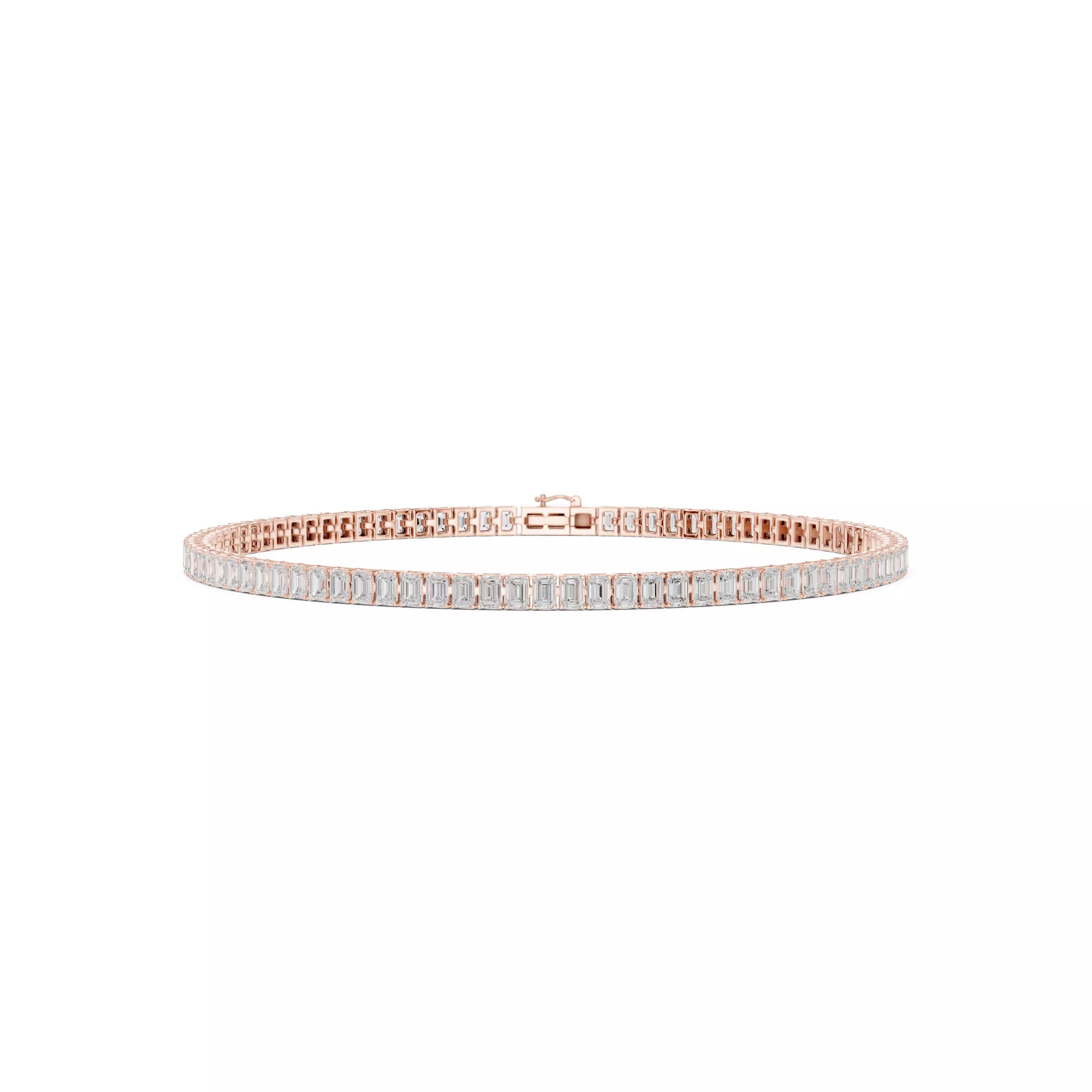 Classic Emerald Diamond Tennis Bracelet – 4.00ct