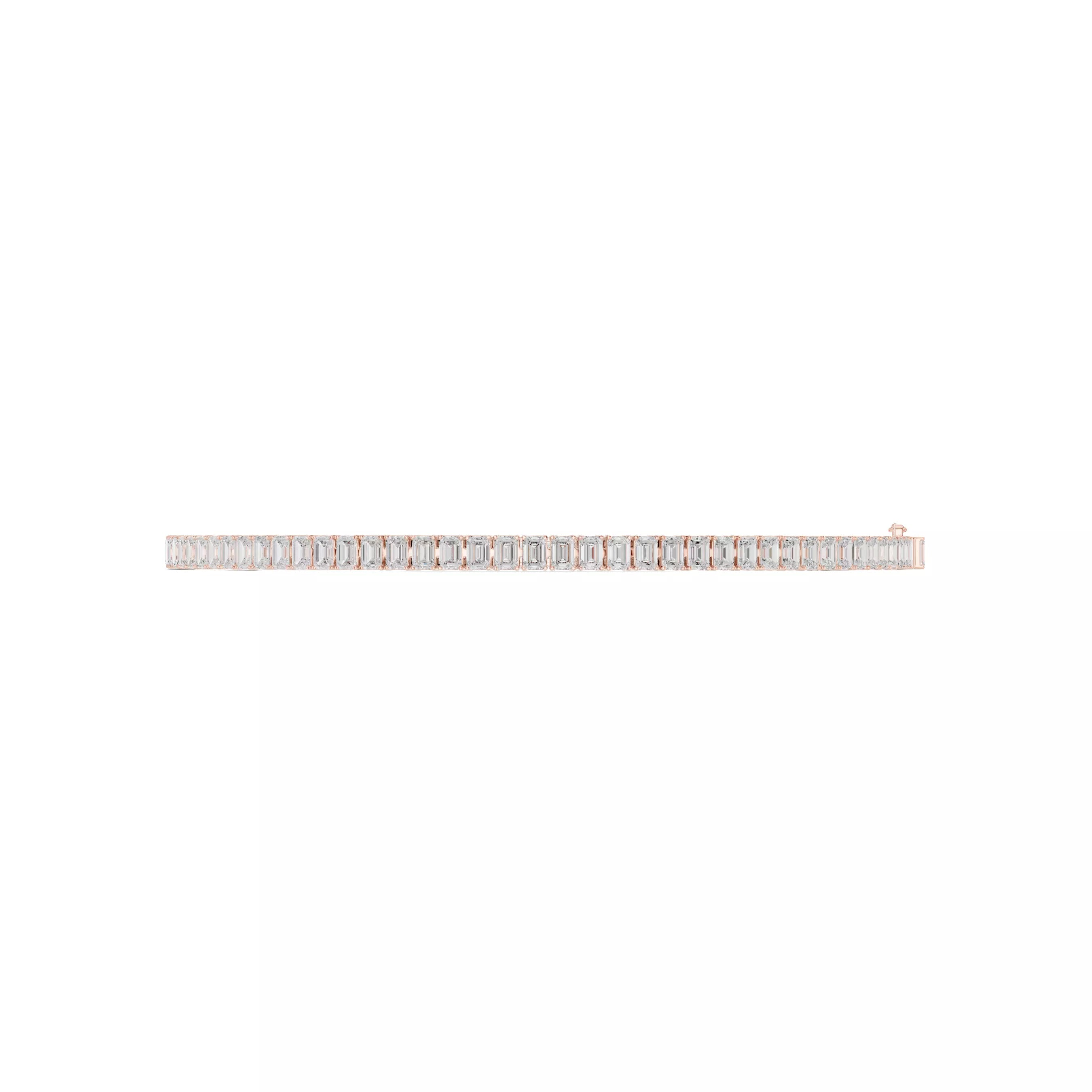 Classic Emerald Diamond Tennis Bracelet – 4.00ct
