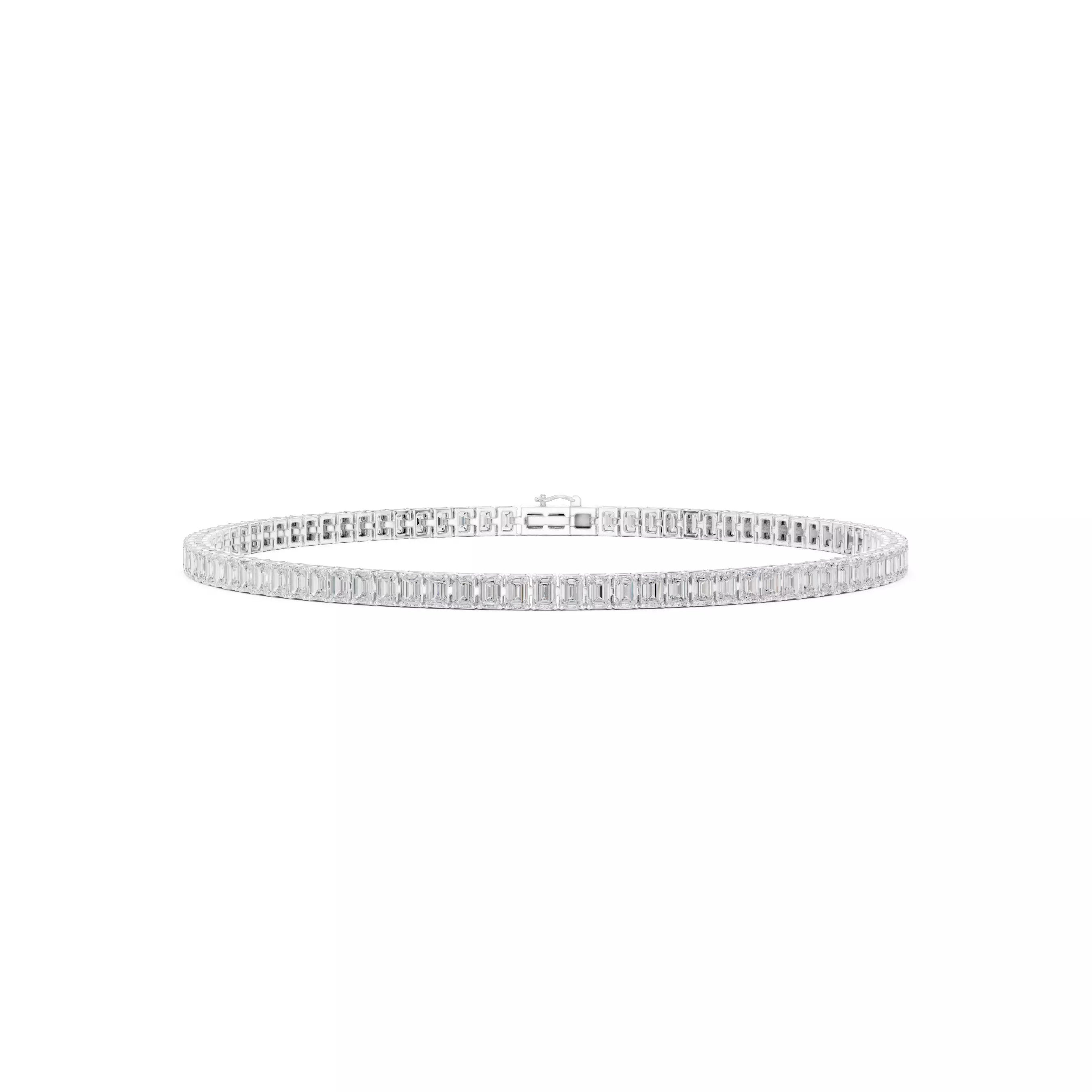 Classic Emerald Diamond Tennis Bracelet – 4.00ct