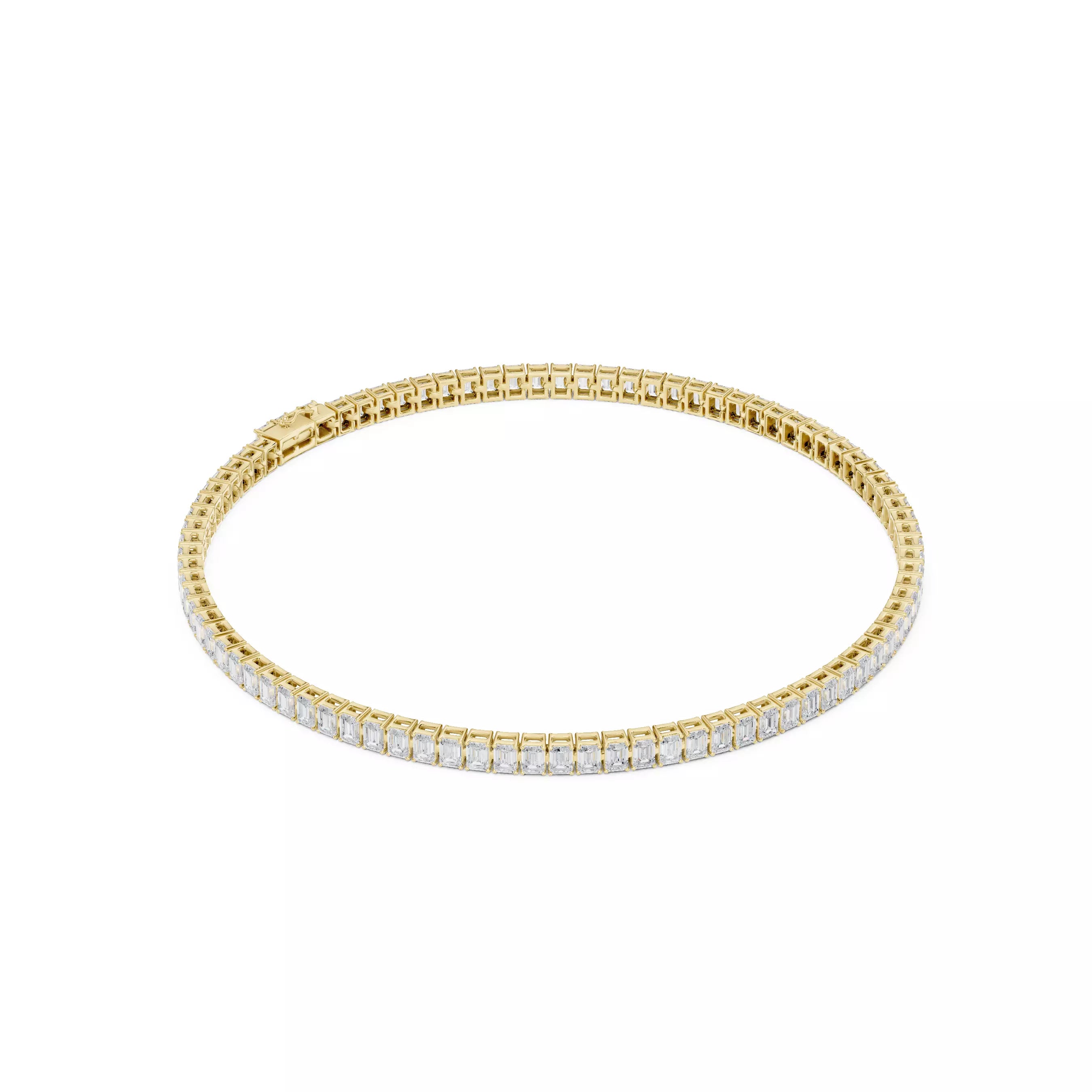 Classic Emerald Diamond Tennis Bracelet – 4.00ct