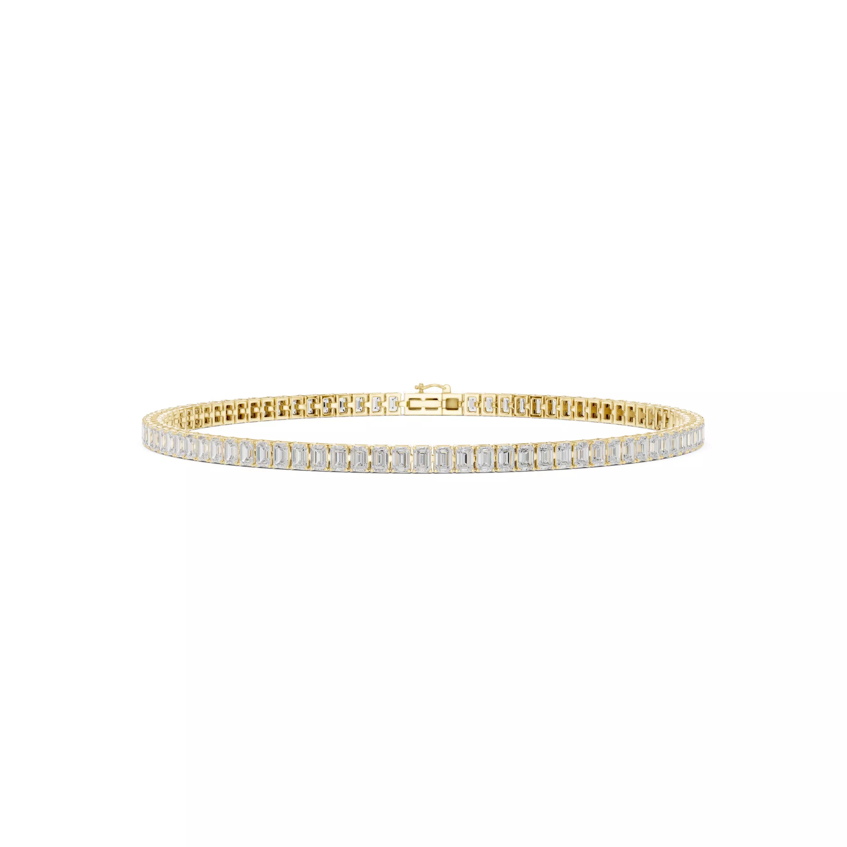 Classic Emerald Diamond Tennis Bracelet – 4.00ct