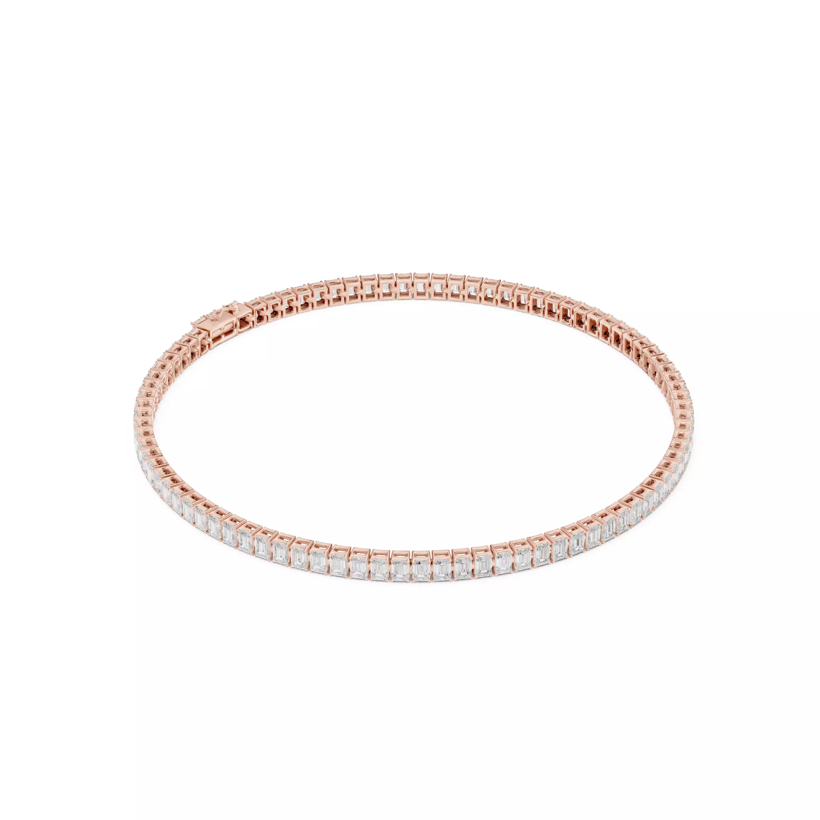 Classic Emerald Diamond Tennis Bracelet – 6.00ct