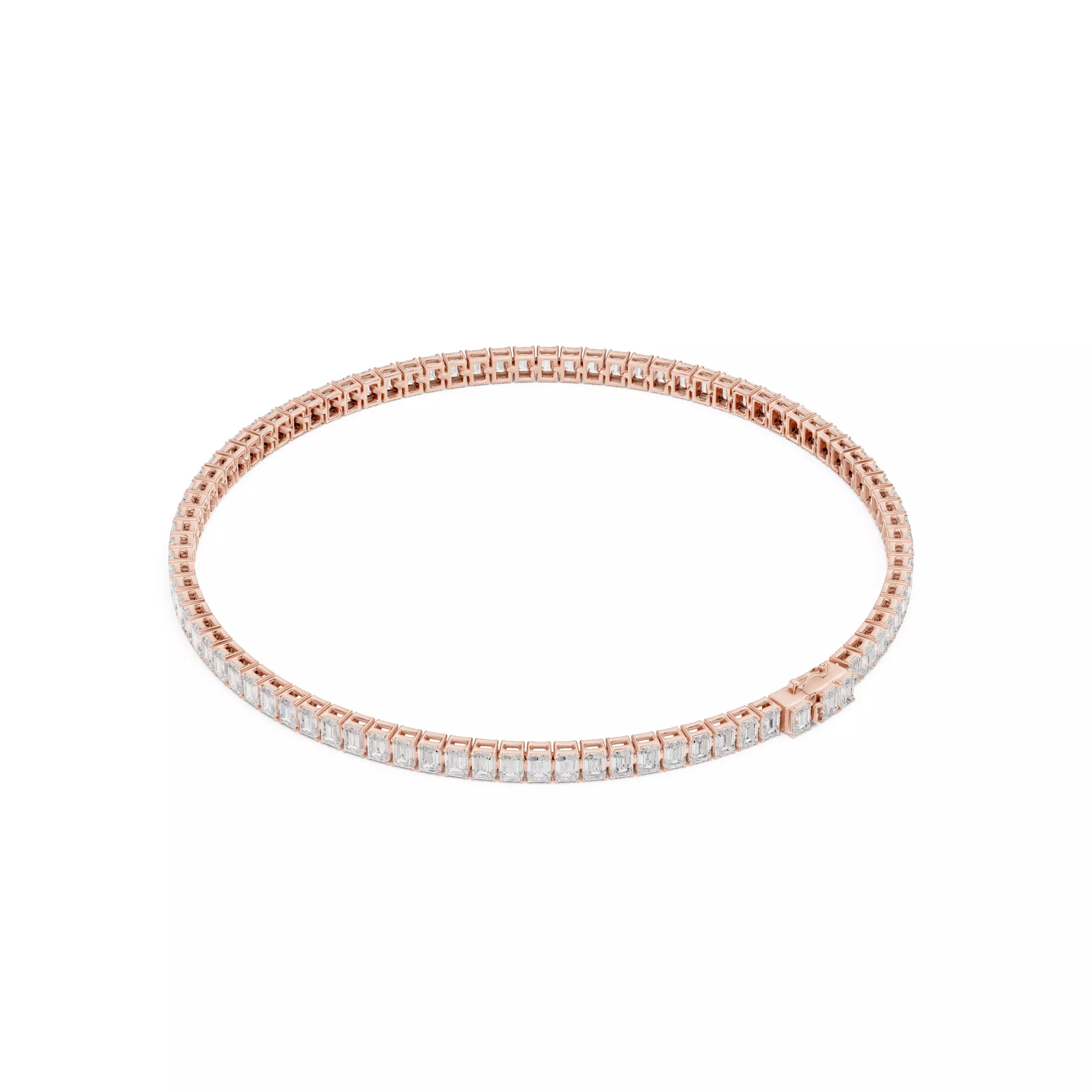 Classic Emerald Diamond Tennis Bracelet – 6.00ct