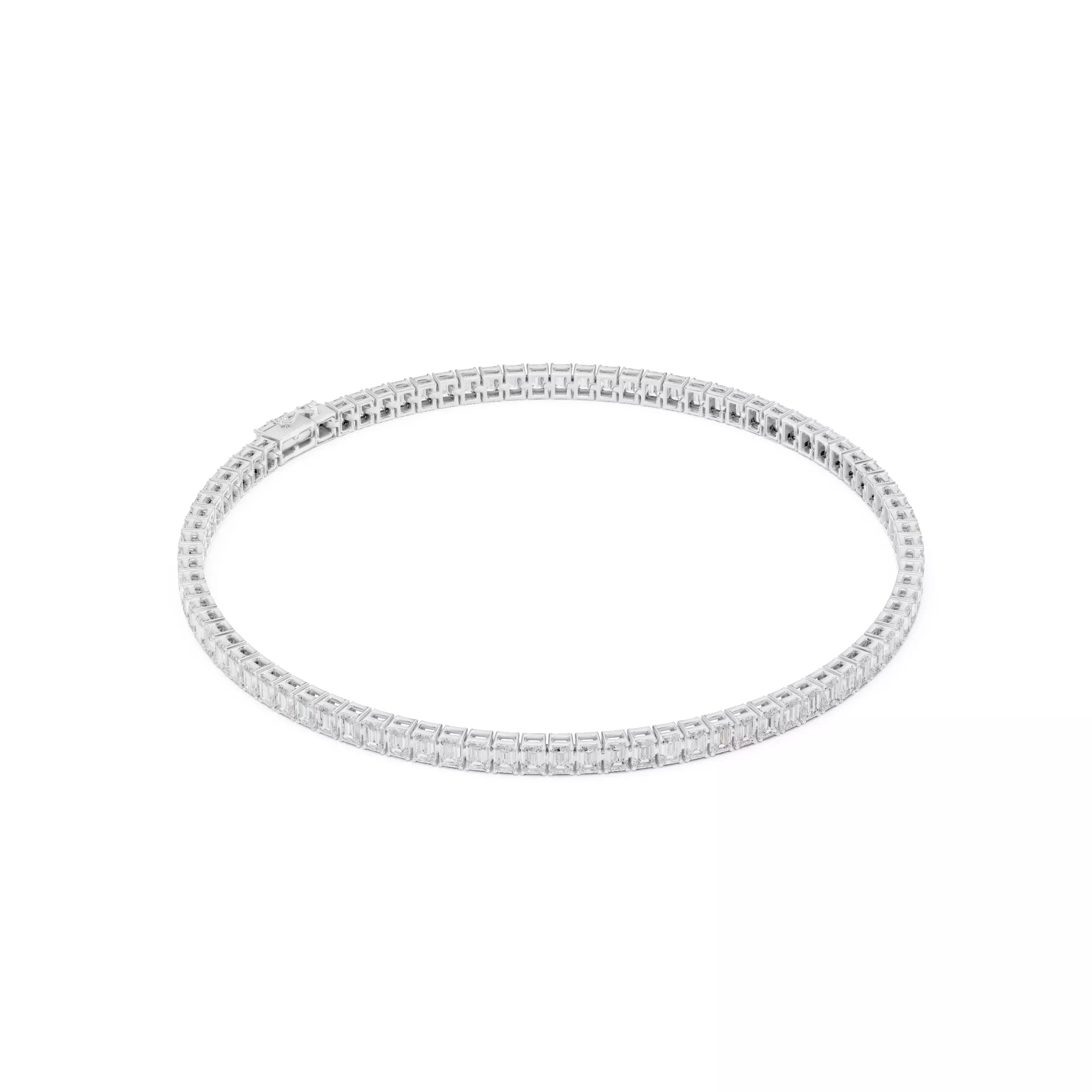 Classic Emerald Diamond Tennis Bracelet – 6.00ct