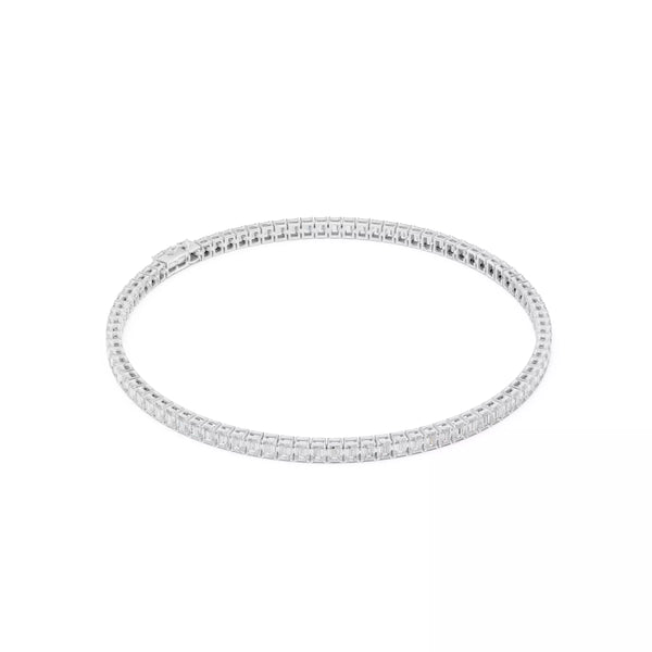 Classic Emerald Diamond Tennis Bracelet – 6.00ct