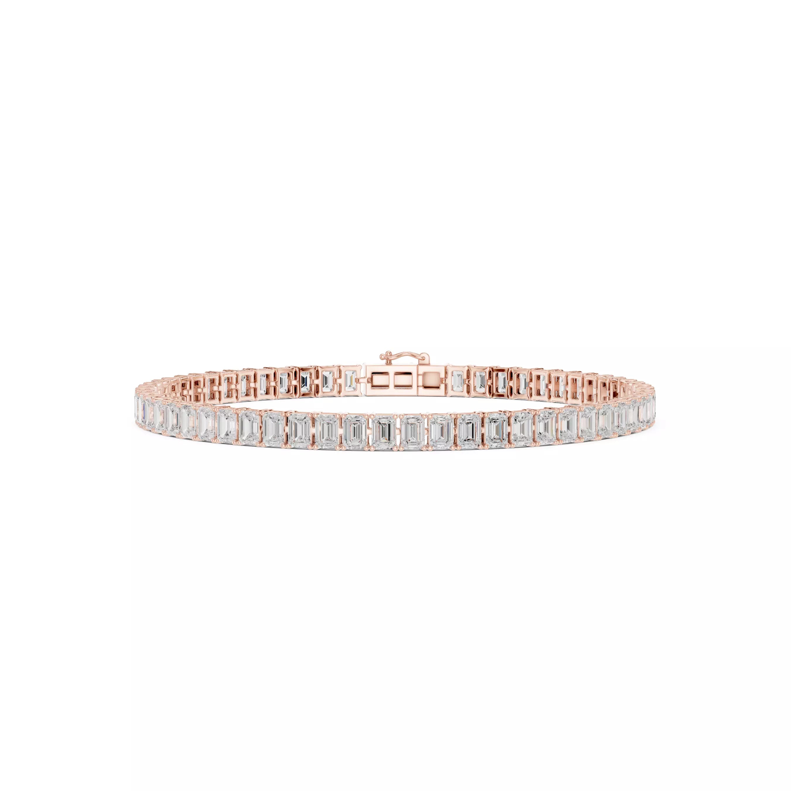Classic Emerald Diamond Tennis Bracelet – 8.00ct