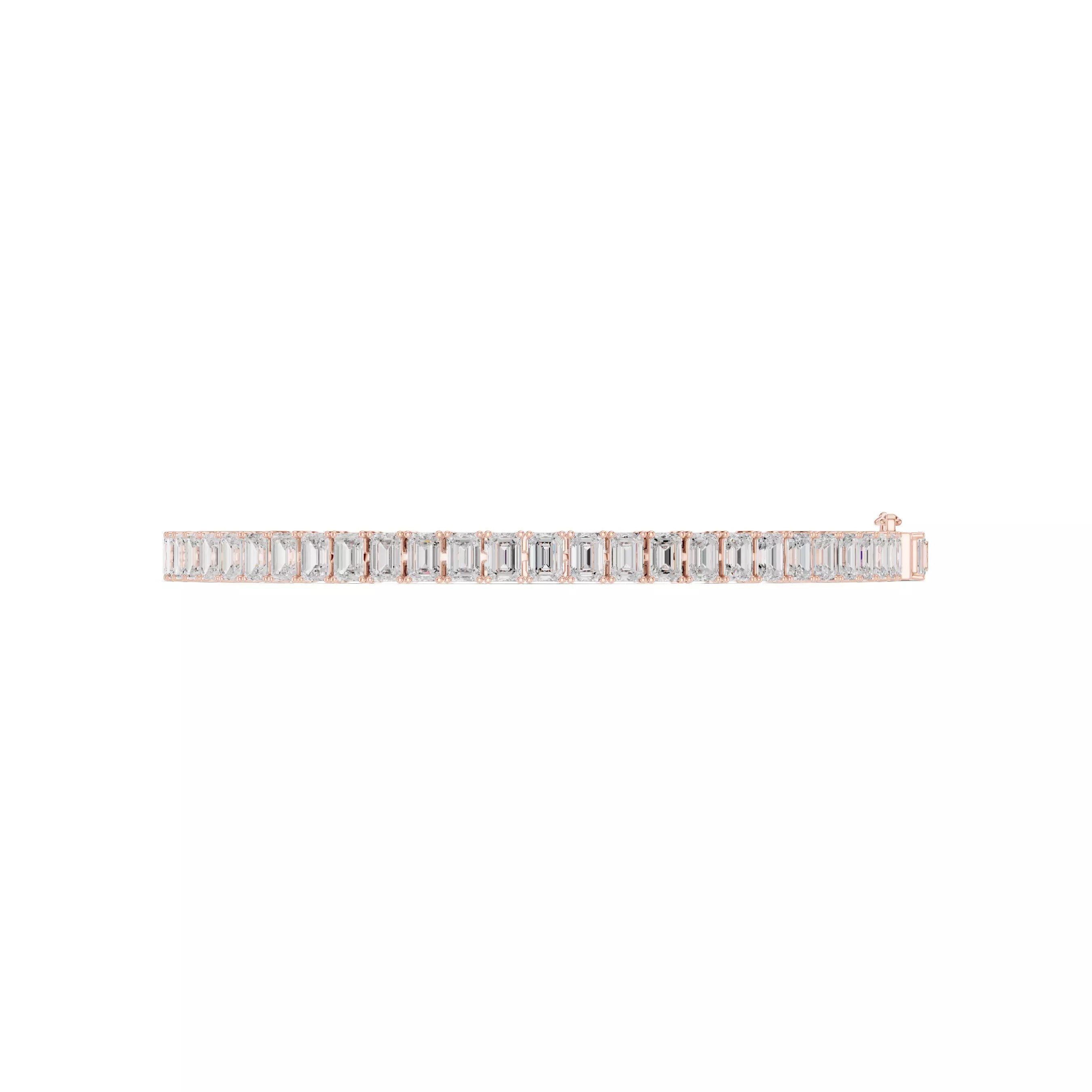 Classic Emerald Diamond Tennis Bracelet – 8.00ct