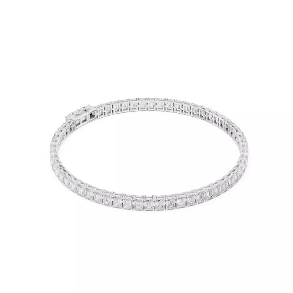Classic Emerald Diamond Tennis Bracelet – 8.00ct
