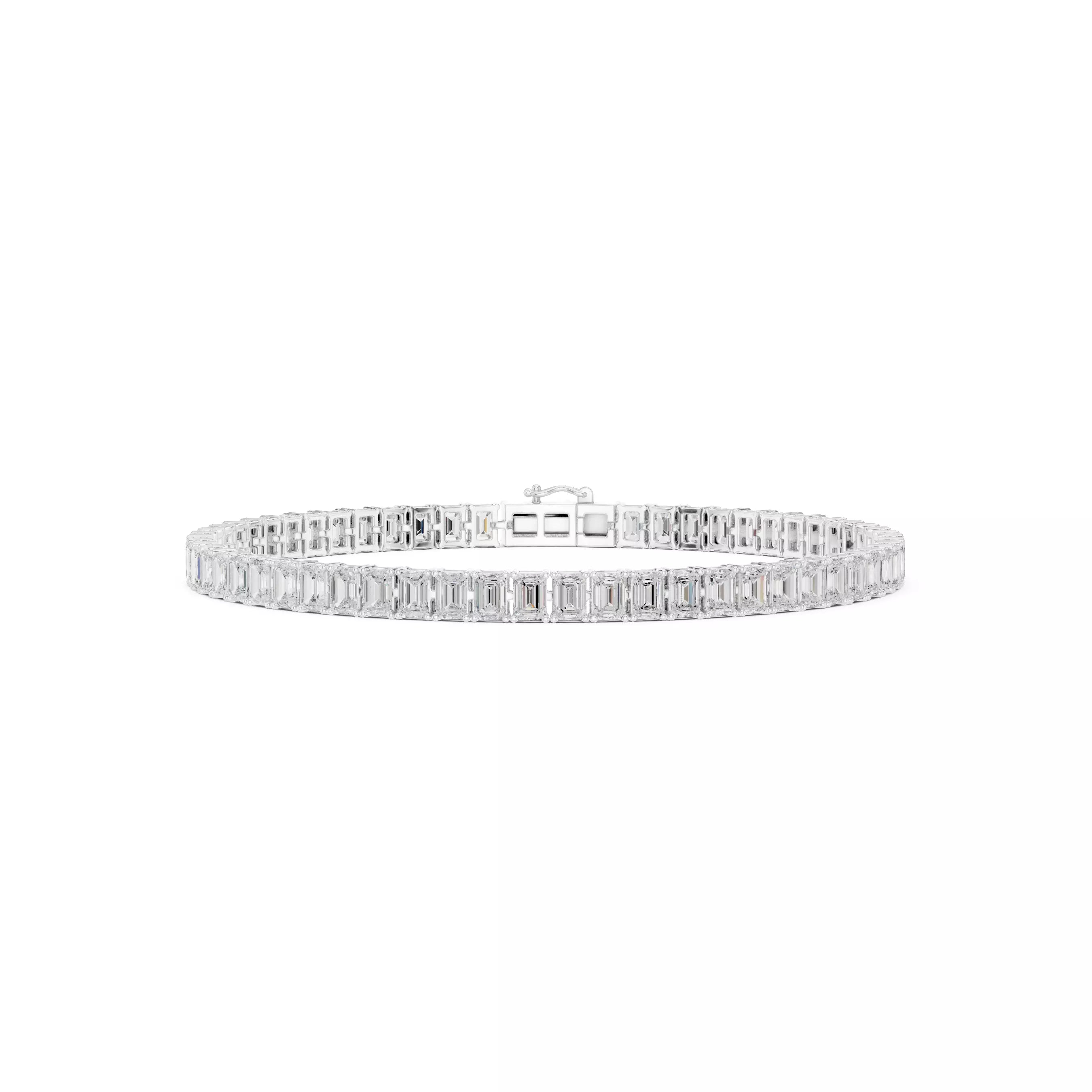 Classic Emerald Diamond Tennis Bracelet – 8.00ct