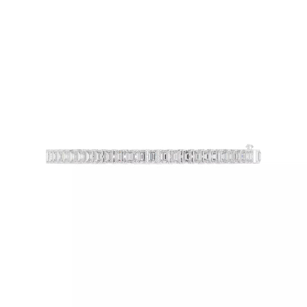 Classic Emerald Diamond Tennis Bracelet – 8.00ct