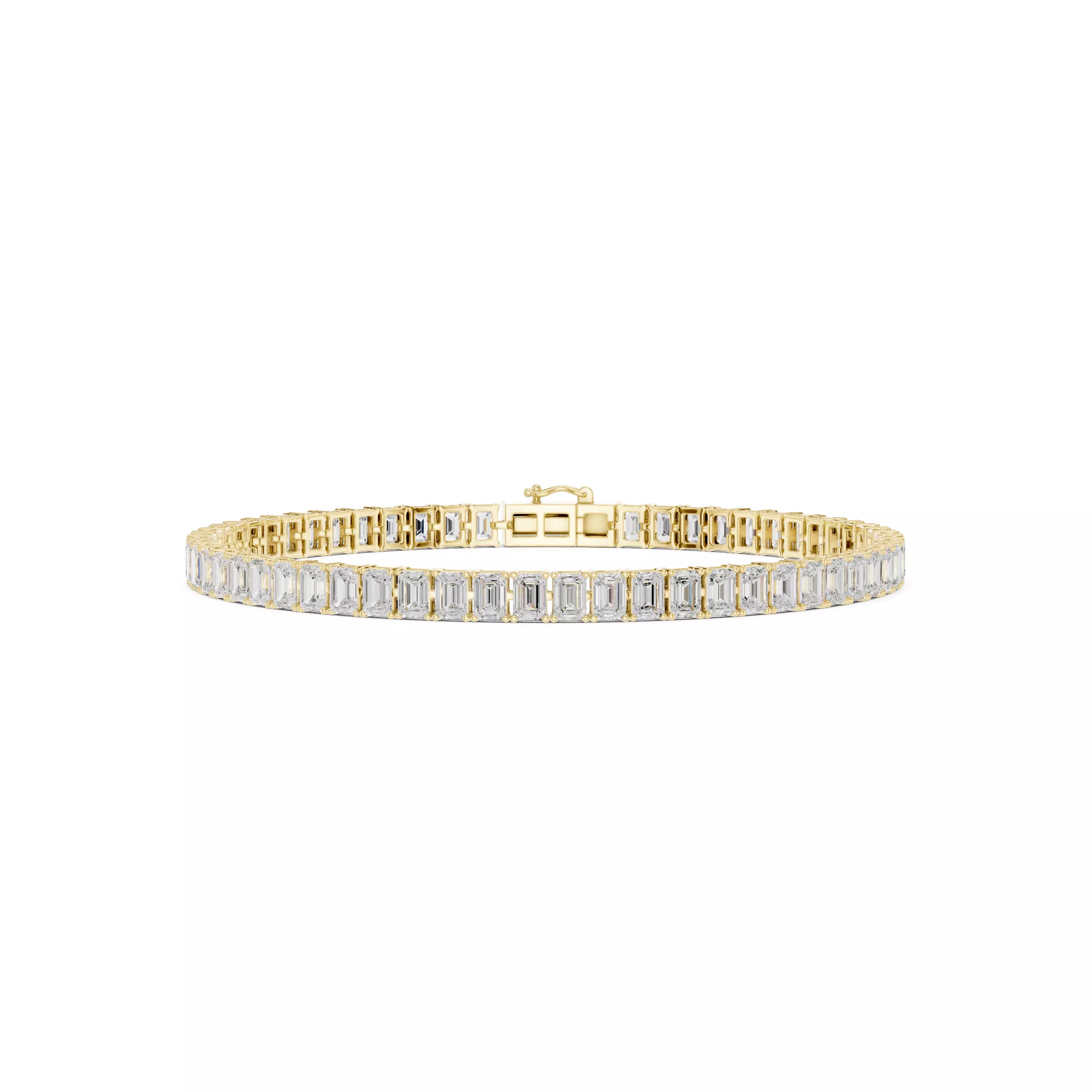 Classic Emerald Diamond Tennis Bracelet – 8.00ct