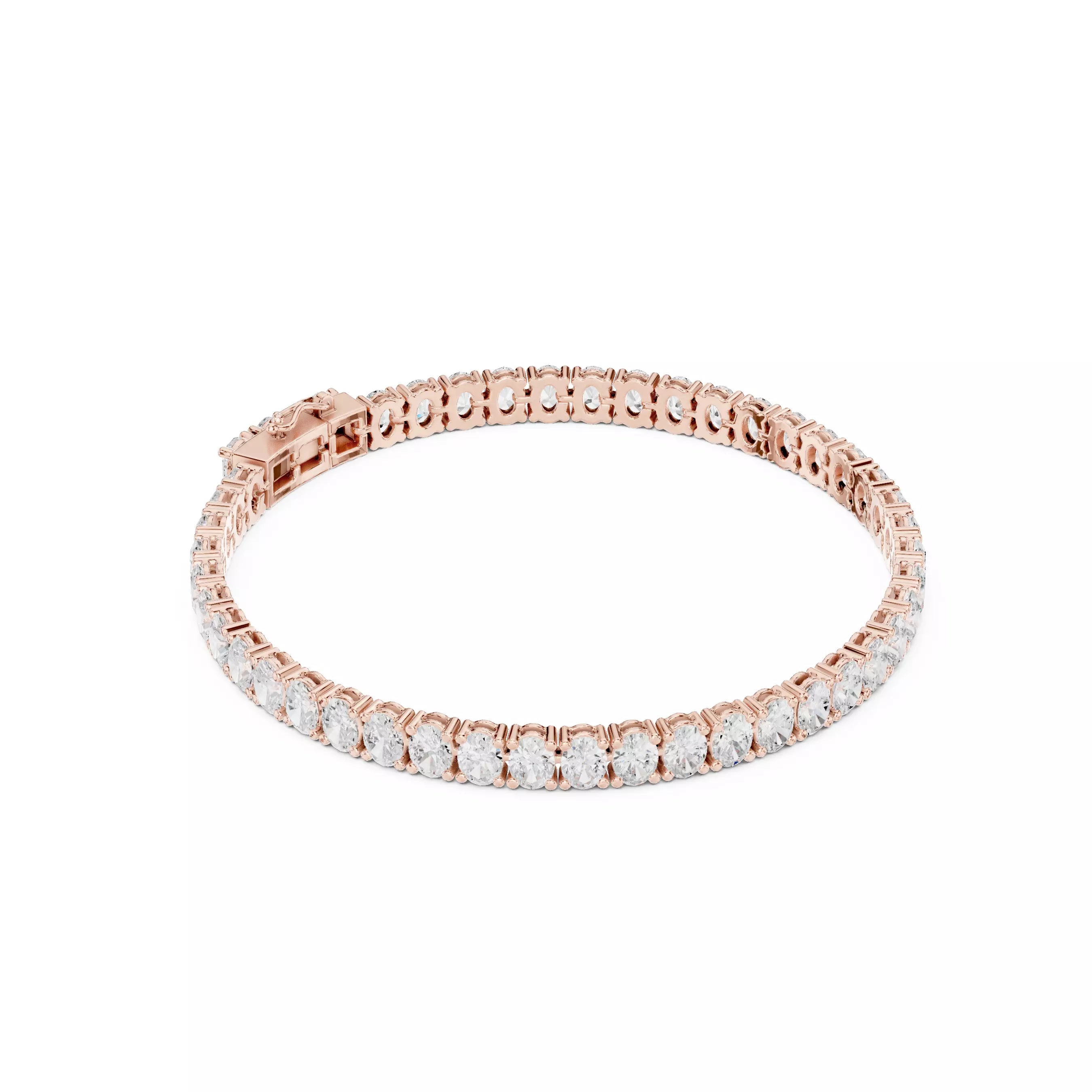 Classic Oval Diamond Tennis Bracelet – 10.00ct