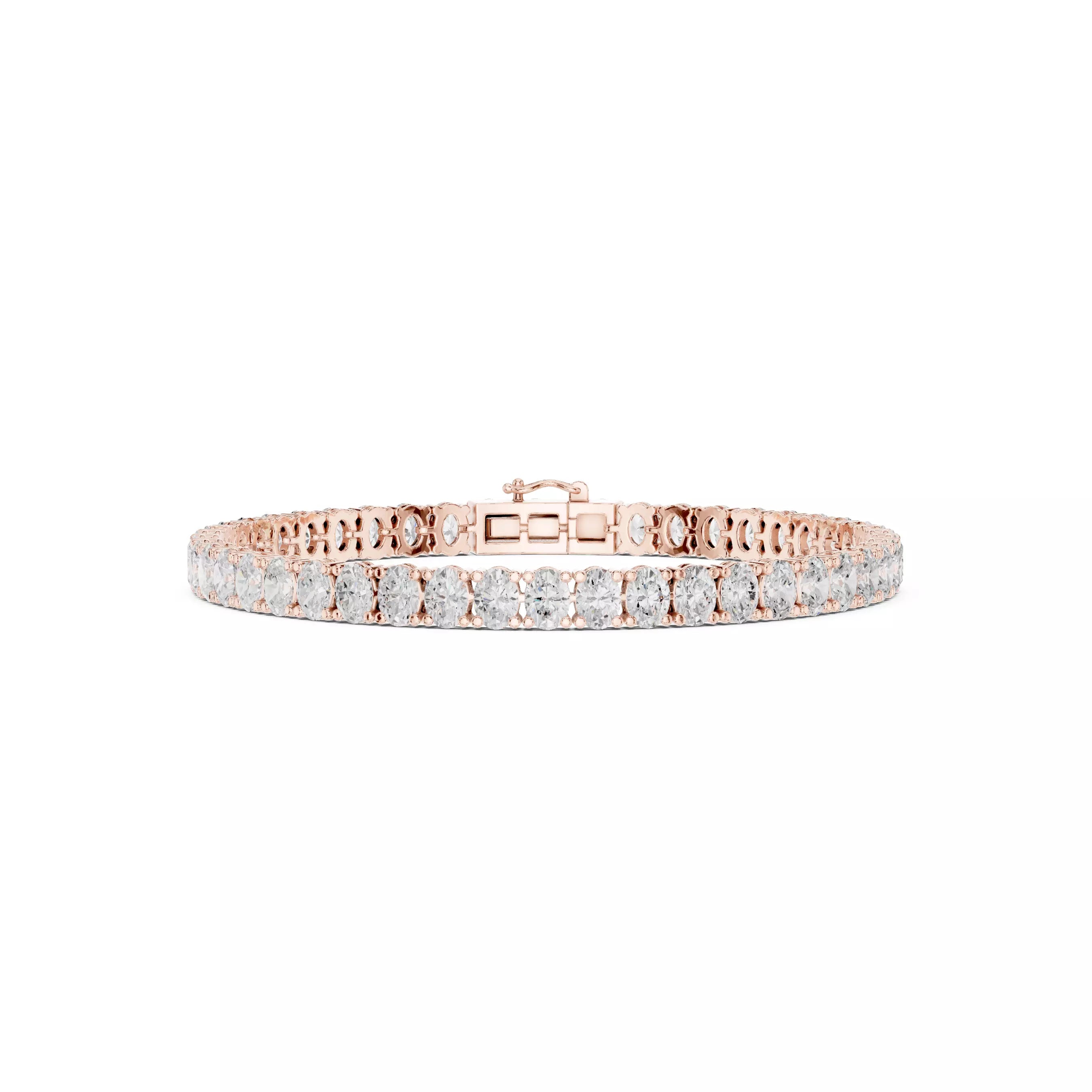 Classic Oval Diamond Tennis Bracelet – 10.00ct