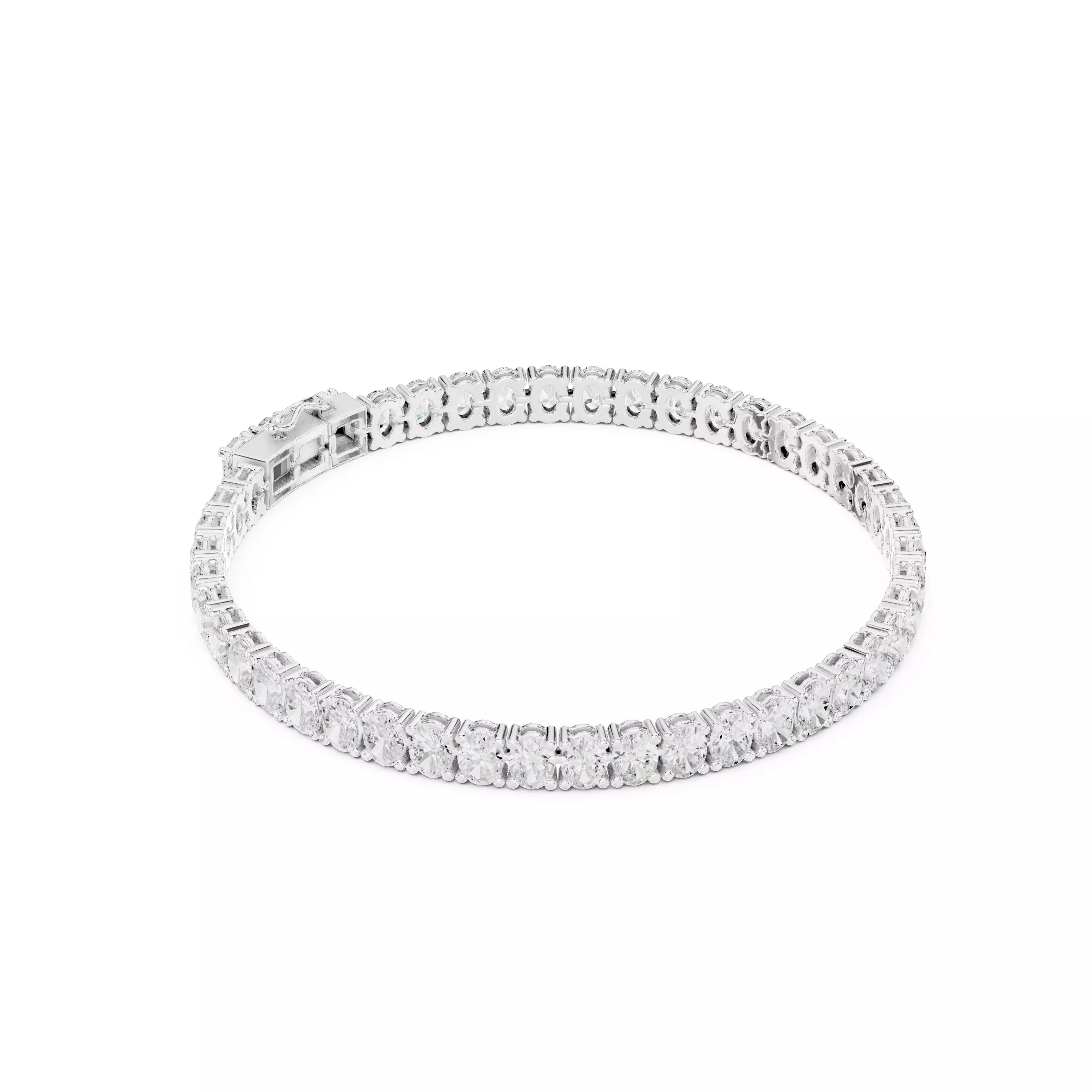 Classic Oval Diamond Tennis Bracelet – 10.00ct